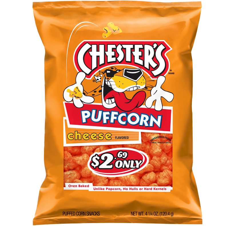 Chesters puffed store corn